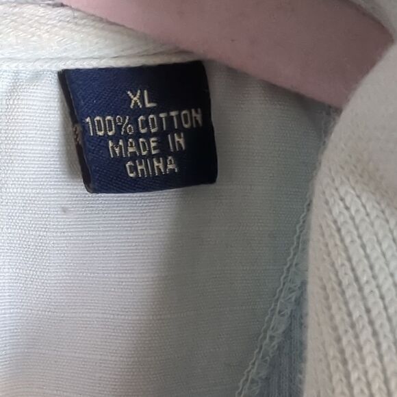 Tommy Bahama 1/4 Zip Blue Knit Top XL - Picture 4 of 6